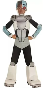 Teen Titans Go! Deluxe Cyborg Child Medium Costume 2 Piece Halloween  Dress Up - Picture 1 of 3