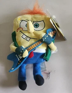 SpongeBob SquarePants RockerBob PunkPants 9" Plush 2009. NEW w Tags. Orange hair - Picture 1 of 11