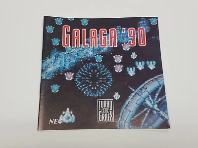 Galaga '90 *FRENCH* Canada Authentic Original TurboGrafx-16 NEC Manual Only - Image 1 of 4