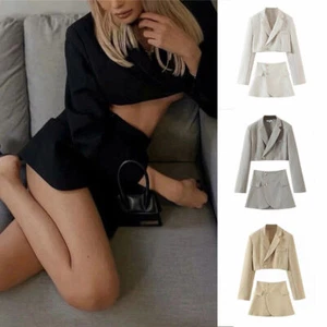 Two Navel Skirts Northflow Blazer Piece Skirts Women Set And Exposed Matching - Picture 1 of 16