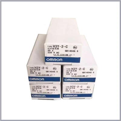 Omron 1S 30S 60S 5M 10M H3Y-2 H3Y-2-C H3Y-4 H3Y-4-C DC 12V 24V AC 24V 110V 220V - Image 1 of 4