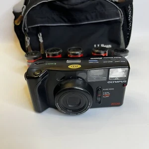 Olympus Quick Shooter Zoom 35mm Camera w/5 Film Rolls Untested, No Battery - Picture 1 of 7