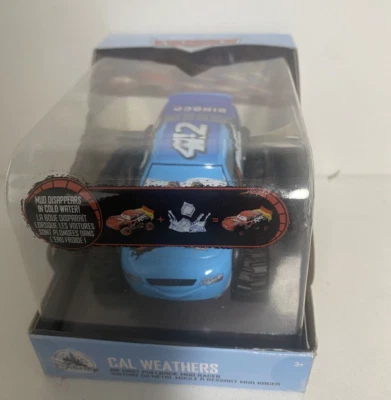 Coches Disney Pixar escala 1:43 CAL WEATHERS #42 Die Cast Pullback Mud Racer Dinoco Foto 1 de 4