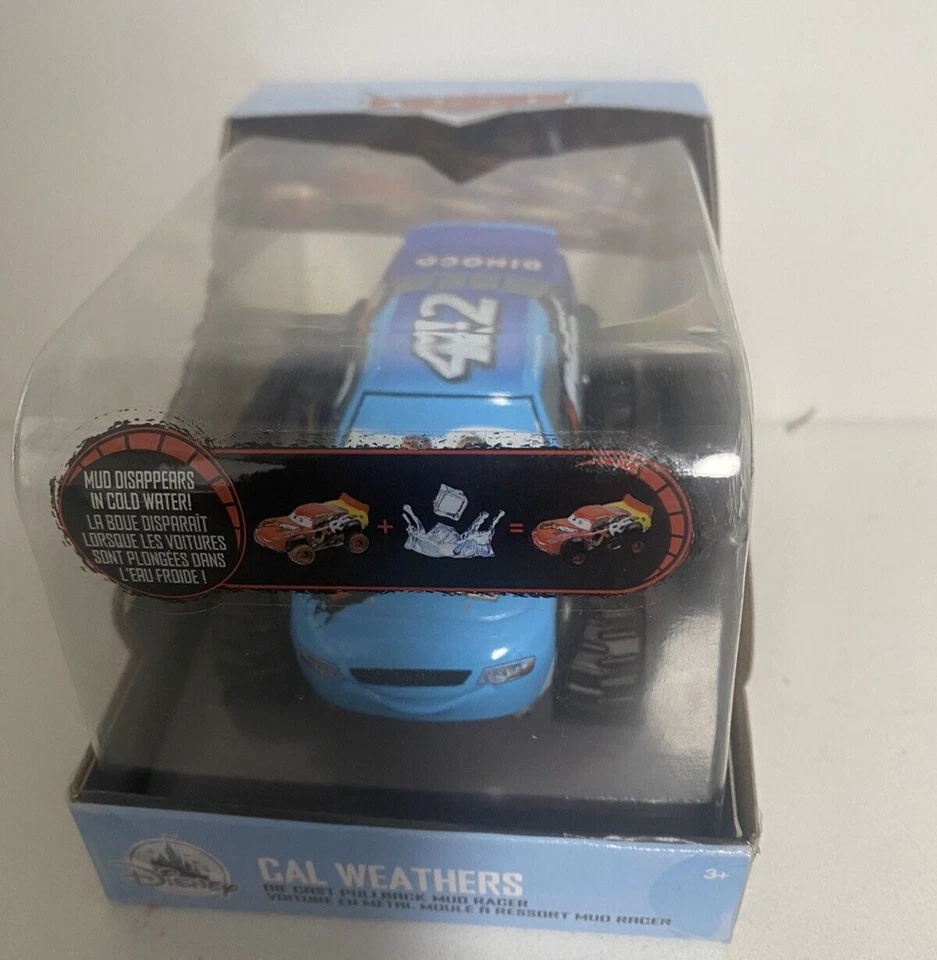 Disney Pixar Cars CAL WEATHERS #42 Die Cast Pullback Mud Racer Scale 1 43