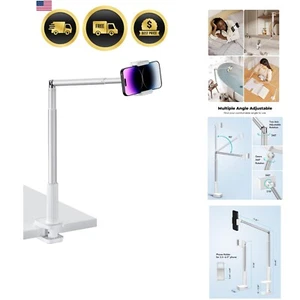 Phone Holder Flexible Long Arm C Clamp Overhead Mount 360° Adjustable - Zdjęcie 1 z 8