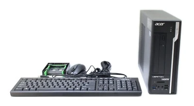 Acer Veriton X4650G-I5740 Intel Core i5-7400 3GHz RAM 8GB HDD 1TB UD.P01AA.658 - Image 1 of 3