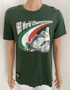 Large Benelli T-shirt w Faratelli Resard 1969 World Championship Motorcycle Bike - Picture 1 of 14