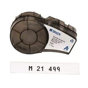 Brady M21-500-499 Mehrzweck-Nylon-Etiketten mit Farbband für M21 Drucker - 0,5" - Bild 1 von 2