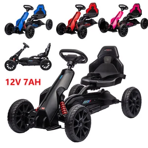  12V 7Ah Kids Ride On Electric Go Kart Drift Kart with 2 Speed Christmas Gifts  - Picture 1 of 20