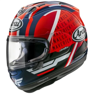 MEDIUM 57-58 CM ARAI RX7-V EVO MAVRICK VINALES MOTOGP RACE CRASH RACE HELMET - Picture 1 of 2