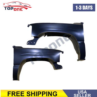 Front L&R Fender For 99-06 Chevy Silverado Tahoe Suburban 1500 LS LT 5.3L 6.0L - Image 1 of 4