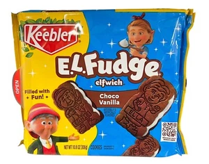 Keebler EL Fudge Elfwich Schoko Vanille Sandwich Cookies 10,8 Oz. - Bild 1 von 1