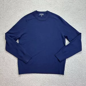 Brooks Brothers Sweater Mens Large Blue 3 Ply Scottish Cashmere Pullover Adult - Picture 1 of 6