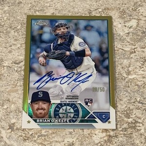 2023 Topps Chrome Brian O'Keefe Gold Refractor Auto /50