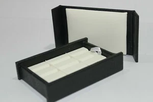 new diamond Gem Stone Display 9 Groove Small Box White Color Size 7cm X 11cm - Picture 1 of 2
