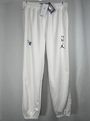 Nike Jordan Charlotte Hornets Dri Fit  Sweatpants Cream X Large DN4624-027 New - Image 1 of 4