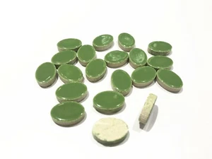 Oval Shaped Ceramic Porcelain Mosaic Tiles Craft Pieces For Arts DIY Hand Crafts - Picture 1 of 30