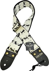 LIVE LINE CoCoLand Cat Guitar Strap LS2400CCB from Japan