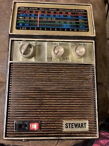 Stewart Multi-band Radio. Vintage Retro. AM FM AIR PBH. Works