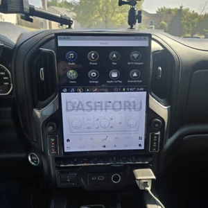 For Chevrolet Silverado 2019-2023 Vertical Screen 15.6″ Car GPS Radio US STOCK - Picture 1 of 18
