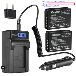 Kastar Battery LCD AC Charger for Fujifilm NP-W126 NP-W126S & Fujifilm X-A7 XA7 - Picture 1 of 11