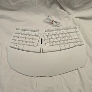 Perixx Periboard 413W Mini Ergonomic Keyboard White New No Box Office Computer - Picture 1 of 10