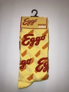 Eggo Print Novelty Crew Socks - Men’s Size 6-12, New - Picture 1 of 1