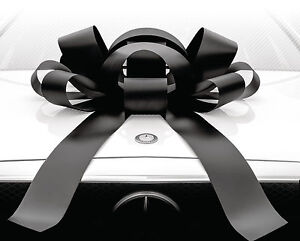 CarBowz Magnetic Car Bow Large 4ft Black Color 