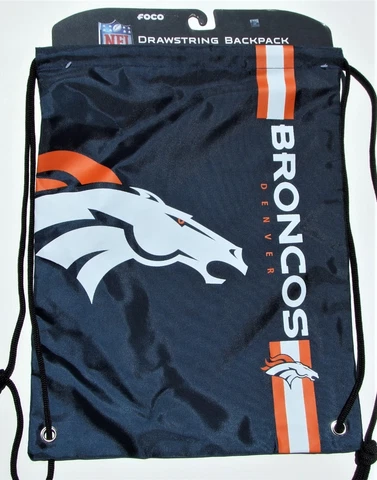 Forever Collectibles Denver Broncos NFL Football Drawstring Backpack Bag New Cover
