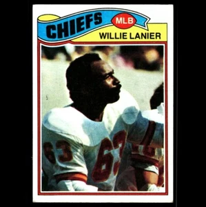 1977 Topps - Willie Lanier #155 Kansas City Chiefs π Football Card - Imagen 1 de 3