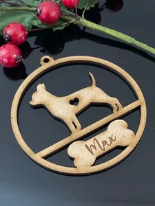 PERSONALISED CHIHUAHUA CHRISTMAS BAUBLE ORNAMENT | HANGER | DOCORATION | XMAS | - Bild 1 von 1