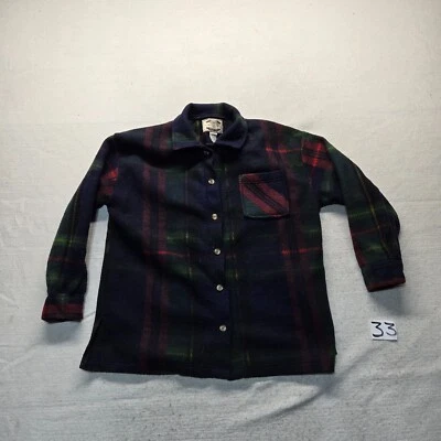 Suéter Carolyn Taylor Rojo Verde A Cuadros Acogedor Polar Manga Larga Botón M Mediano Foto 1 de 4