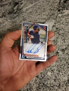 2024 Bowman Antonio Anderson Chrome 1st Prospect Auto #CPA-AAN - Picture 1 of 3
