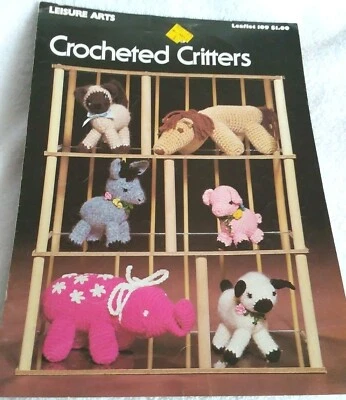 Leisure Arts Crocheted Critters Animals Pattern 1977 - Image 1 of 4