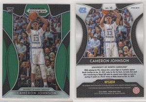 2019-20 Panini Prizm Draft Picks Green Prizm Cameron Johnson #13 Rookie RC