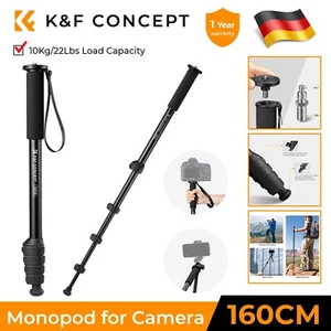 K&F Concept MS16 Einbeinstativ, 63" Alu-Monopod für DSLM Kamera 10 kg Traglast - Bild 1 von 8