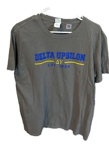 Camiseta Delta Upsilon Fraternidad - Gris - Talla XL - ¡Nueva! - Imagen 1 de 3