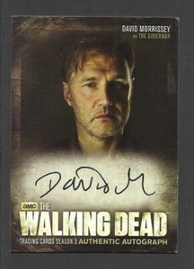 A23 THE WALKING DEAD SEASON 3 ROOKIE AUTOGRAPH CARD DAVID MORRISEY THE GOVERNOR - Picture 1 of 2