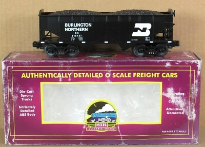 MTH Premier 20-90014D Burlington Northern 2-Bay Hopper Car w/Coal O-Gauge NOS - Image 1 of 4