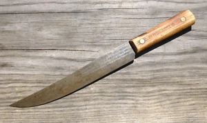 Vintage Old Hickory 8" Tru Edge Ontario Knife boning butcher 8 inch blade USA - Picture 1 of 15