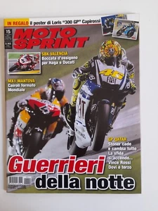 Valentino Rossi Moto Sprint n.15 anno 2010 Guerrieri della notte con Poster - Picture 1 of 4