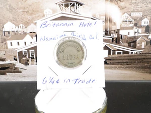 Nanaimo, British Columbia Kanada Britannia Hotel 61/4¢ In Trade Token SP3632 - Bild 1 von 4