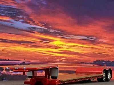 1/64 DCP RED FONTAINE RENEGADE LXT40 STRETCH LOWBOY TRAILER - Image 1 of 4