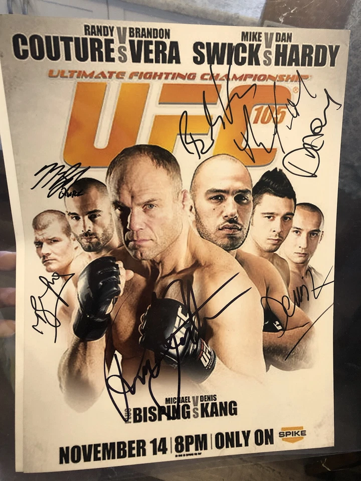 UFC 105 16x20 Signed By Everyone Pictured Autograph Knock Out KO Authentic Champ - Image 1 of 1