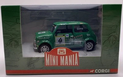 Corgi Mini Mania 1:36 Mini Se7en Racing Mark Sims CC82267 opening doors New Mint - Image 1 of 2