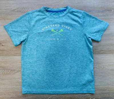 Vineyard Vines Boys Lacrosse Performance Short-Sleeve Tee size 7 - Image 1 of 3