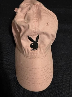 Genuine Playboy Hat Cap Pale Pink Black Logo Adjustable Adult - Image 1 of 2