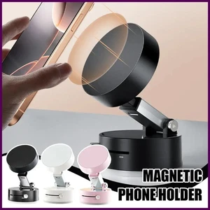 Double Sided Suction Cup Magnetic Phone Holder Lazy Multi-functional Foldable - Picture 1 of 27