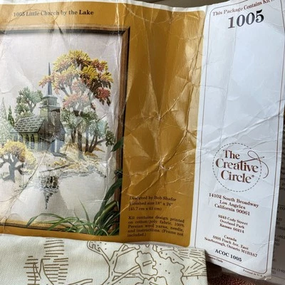 Little Church by the Lake The Creative Circle Kit #1005 NIP vintage 1981 - Image 1 of 4