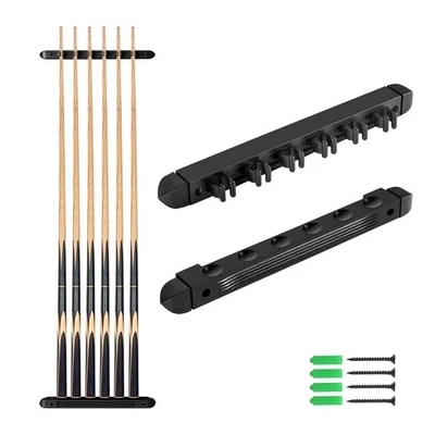 Taco de billar y taco de billar Moyan Super - Soporte para tacos montado en la pared (negro... Foto 1 de 4